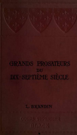 Grands prosateurs du dix-septième siècle; avec notes_cover