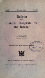 Bulletin of the Ontario Hospitals for the Insane n.02 v.05_cover