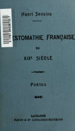 Chrestomathie française du XIXe siècle : (poètes)_cover