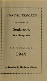 Annual reports of the Town of Seabrook, New Hampshire 1949_cover
