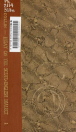 An essay on the Scoto-English dialect. Along with some French and German theses, with the permission of the Philosoph. faculty of Lund, to be publicly defended by Zacharias Collin in the lecture-hall n:01, on the 5th of March, 1862 at 10 o'clock, A.M_cover