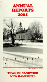 Annual reports Town of Sandwich, New Hampshire 2001_cover
