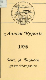 Annual reports Town of Sandwich, New Hampshire 1978_cover