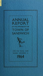 Annual reports Town of Sandwich, New Hampshire 1964_cover