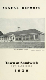 Annual reports Town of Sandwich, New Hampshire 1950_cover