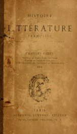 Histoire de la littérature française 3_cover