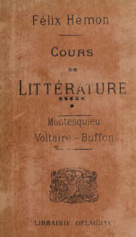 Cours de littérature à l'usage des divers examens 15-17_cover