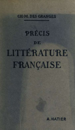 Précis de littérature française_cover