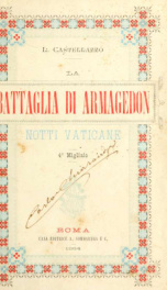 La battaglia di Armageddon : notti vaticane_cover