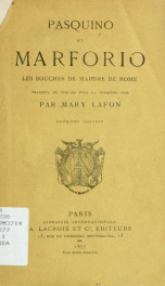 Pasquino et Marforio : les bouches de marbre de Rome_cover