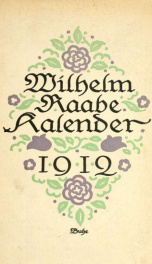 Wilhelm Raabe-Kalender 1912_cover