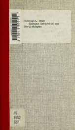 Goethes Gottfried von Berlichingen_cover