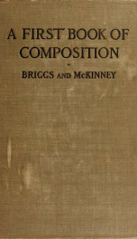 A first book of composition for high schools_cover