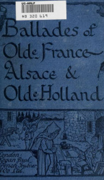 Ballades of olde France, Alsace, and olde Holland_cover