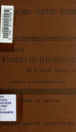 Kinder- und Hausmärchen der Gebrüder Grimm selected and edited with English notes, glossary and grammatical appendix_cover