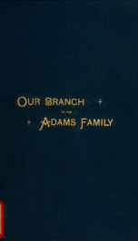 History of our branch of the Adams family_cover