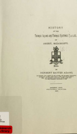 History of the Thomas Adams and Thomas Hastings families, of Amherst, Massachusetts_cover