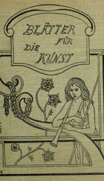 Blätter für die Kunst 06_cover