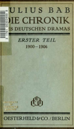 Die Chronik des deutschen Dramas 01_cover
