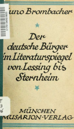 Der deutsche Bürger im Literaturspiegel von Lessing bis Sternheim_cover