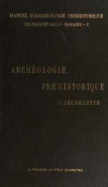 Manuel d'archéologie préhistorique celtique et gallo-romaine 1_cover