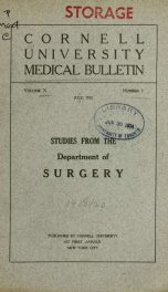 Medical bulletin v. 10 n.01_cover