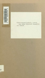 Das Leben Heinrich Fuessli's von Zürich_cover