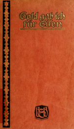 Gold gab ich für Eisen : Deutschlands Schmach und Erhebung in zeitgenössischen Dokumenten, Briefen, Tagebüchern aus den Jahren 1806-1815_cover