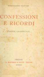 Confessioni e ricordi (Firenze granducale)_cover