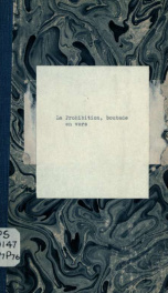 La Prohibition : boutade en vers_cover