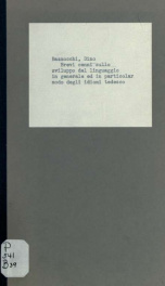 Brevi cenni sullo sviluppo del linguagio in generale ed in particolar modo degli idiomi tedesco, inglese e francese_cover