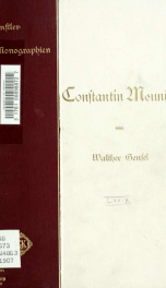 Constantin Meunier. Liebhabhaber-Ausg_cover