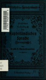 Praktisches Lehrbuch der kaphollãndischen Sprache (Burensprache); Sprachlehre, Gespräche, Lesestücke und Wörterbuch_cover