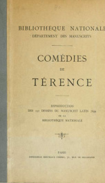 Comédies de Terence : reproduction des 151 dessins du manuscrit latin 7899 de la Bibliothèque Nationale_cover