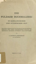 Die fuldaer Buchmalerei in karolingischer und ottonischer Zeit_cover