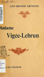 Madame Vigée-Lebrun : étude critique_cover