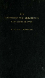 Die sumerischen und akkadischen Königsinschriften_cover