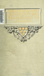 Geschichte der Renaissance in Italien_cover