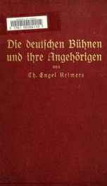 Die deutschen Buhnen und ihre Angehorigen; eine Untersuchung iber ihre wirtschaftliche Lage_cover