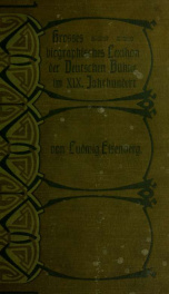 Ludwig Eisenberg's grosses biographisches Lexikon der deutschen Buhne im 19. Jahrhundert_cover