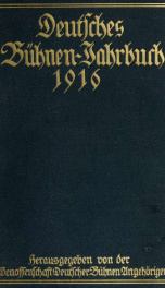 Deutsches Buhnen-Jahrbuch 1916_cover