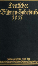 Deutsches B©hnen-Jahrbuch 1917_cover
