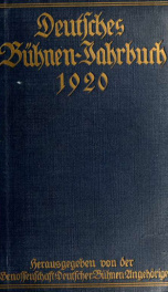Deutsches B©hnen-Jahrbuch 1920_cover
