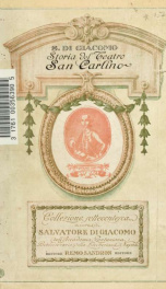 Storia del teatro San Carlino; contributo alla storia della scena dialettale napoletana, 1738-1884_cover