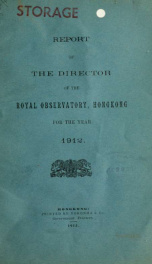 Annual report of director 1912_cover