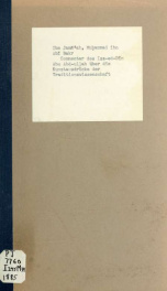 Commentar des Izz-ed-Dîn Abu Abd-ullah über die Kunstausdrücke der Traditionswissenschaft, nebst Erläuterungen von Friedrich Risch_cover