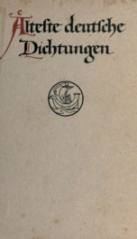 Alteste deutsche Dichtungen_cover