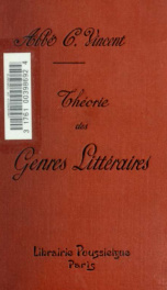 Théorie des genres littéraires_cover