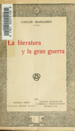 La literatura y la gran guerra_cover