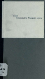 Vocabulaire français-monvu et monvu-français, dressé d'après les renseignements fournis par MM. Coens & Goderie_cover